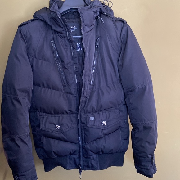 Projek Raw Black Puffer Jacket Winter Coat Men's Size S - Picture 10 of 14